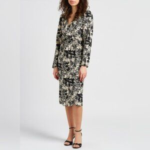 Vila Rouge Dress size 38 europe Medium Black and cream